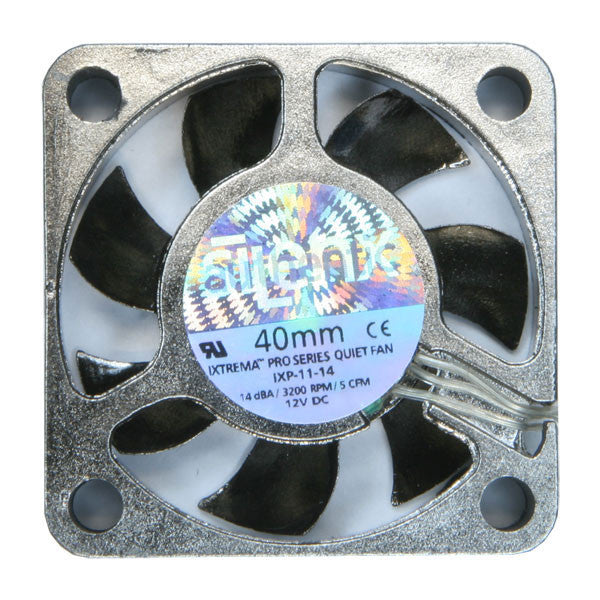 SilenX Ixtrema Pro 40x40x10mm 12V DC Cooling Fan - Ultra Quiet PC Case Fan for Computer, Gaming Rig & Electronics Cooling - IXP-11-14