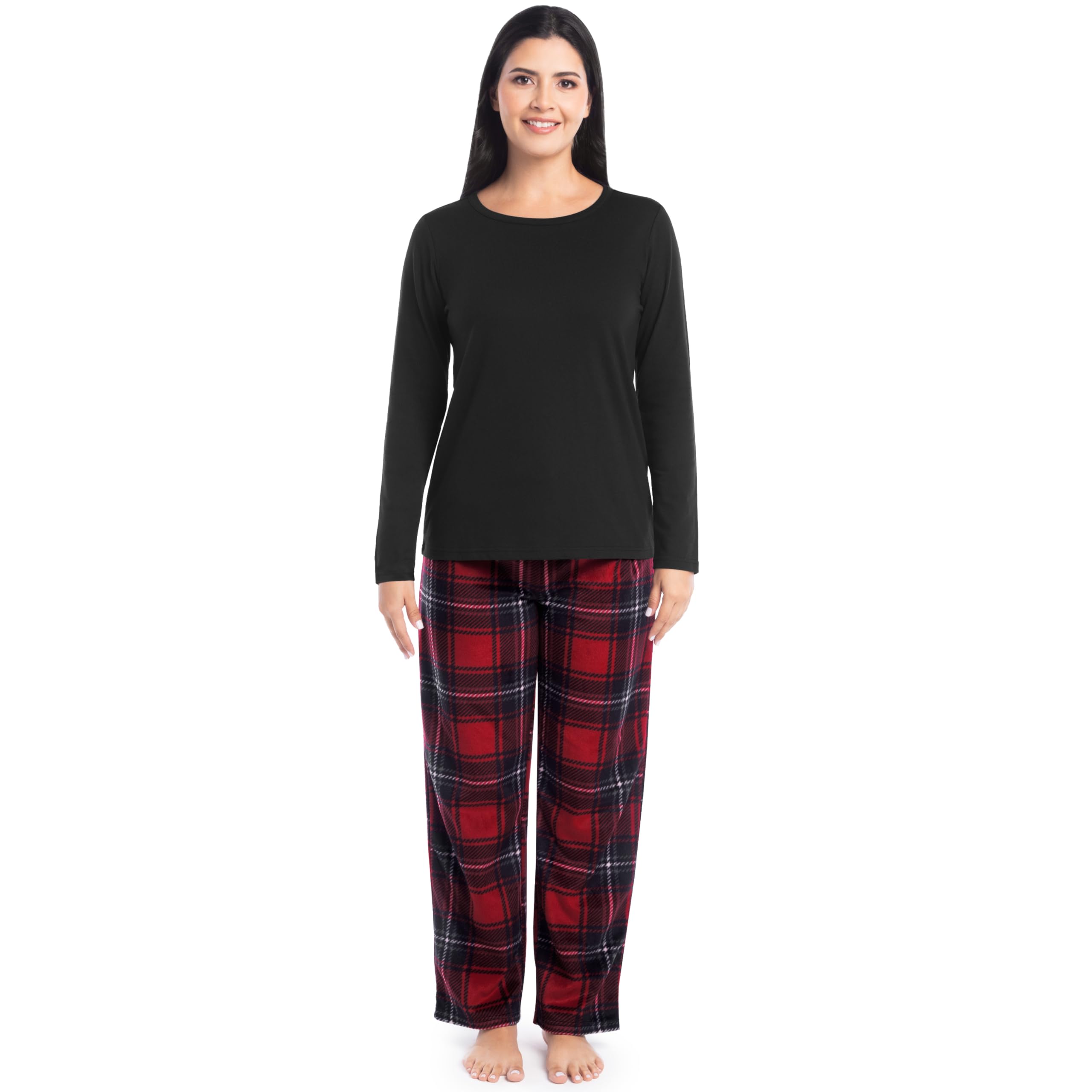 Fruit of the Loom Matching Family Christmas Pajamas Set - Cozy Holiday Sleepwear for Women, Men & Kids | Perfect for Family Photos, Christmas Morning & Festive Gatherings