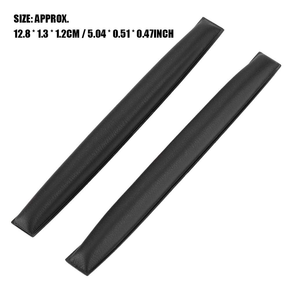 Replacement Headband Cushion Pad for Sennheiser HD25 PC150 PC151 PC155 Headphones - 2 Pack Soft Comfortable Earpad Cover - Easy Install (Black) - Perfect for Gaming, DJing & Studio Recording