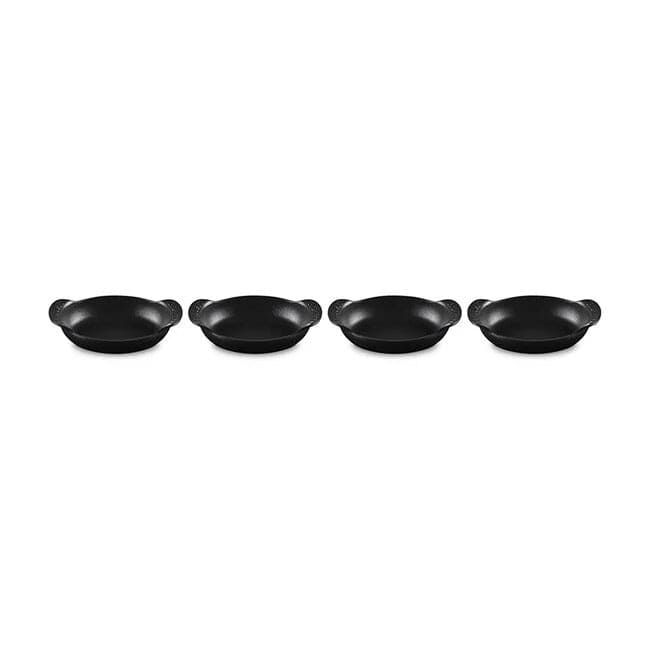 Le Creuset Gourmand Collection 4-Piece Oval Baker Set in Licorice - Perfect for Baking, Roasting & Serving Dishes at Dinner Parties