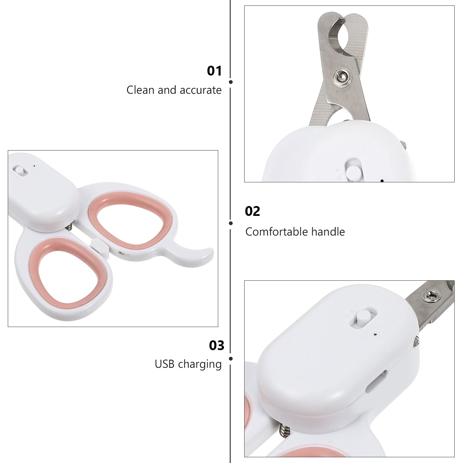 1pc Professional Electric Pet Nail Grinder for Dogs & Cats - Safe & Quiet Nail Clipper Trimmer for Puppies & Kittens - Perfect for Home Grooming & Nail Care