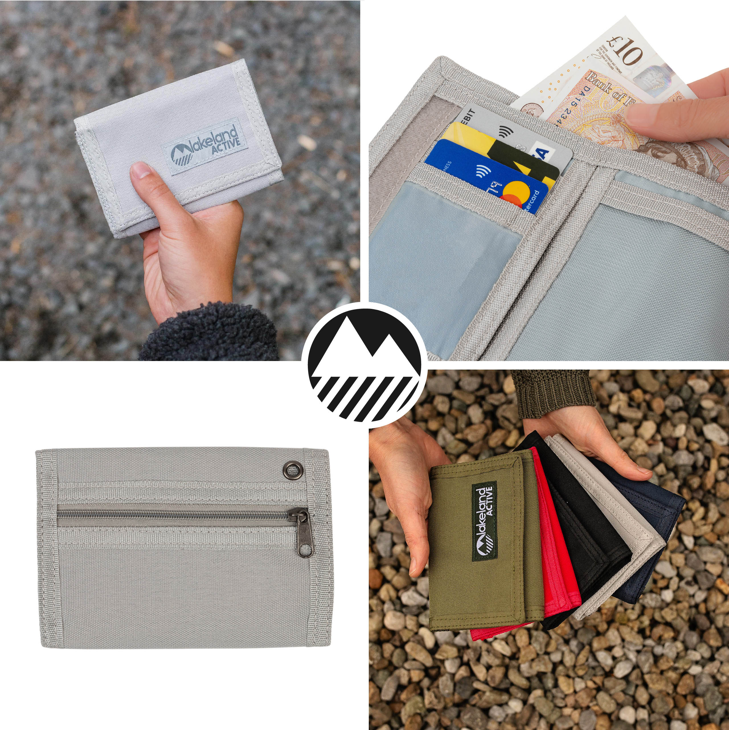 Stowbank Trifold Canvas Wallet for Men - Classic Slim RFID Blocking Leather Wallet with Money Clip - Perfect for Travel, Business & Everyday Use
