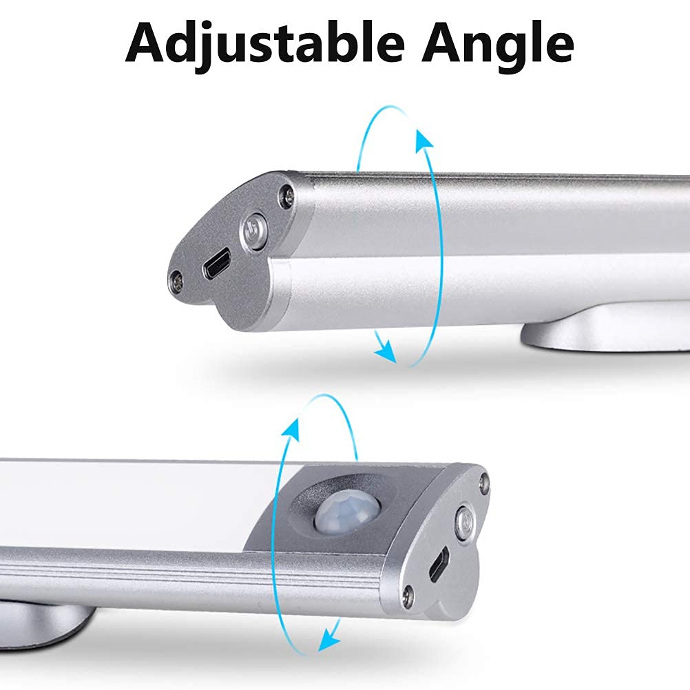 ZGHD Motion Sensor LED Cabinet Lights - Under Cabinet Lighting with Auto On/Off for Kitchen, Wardrobe, Drawer, Hallway & Stairs | Energy-Efficient Strip Lights for Countertops & Storage Spaces