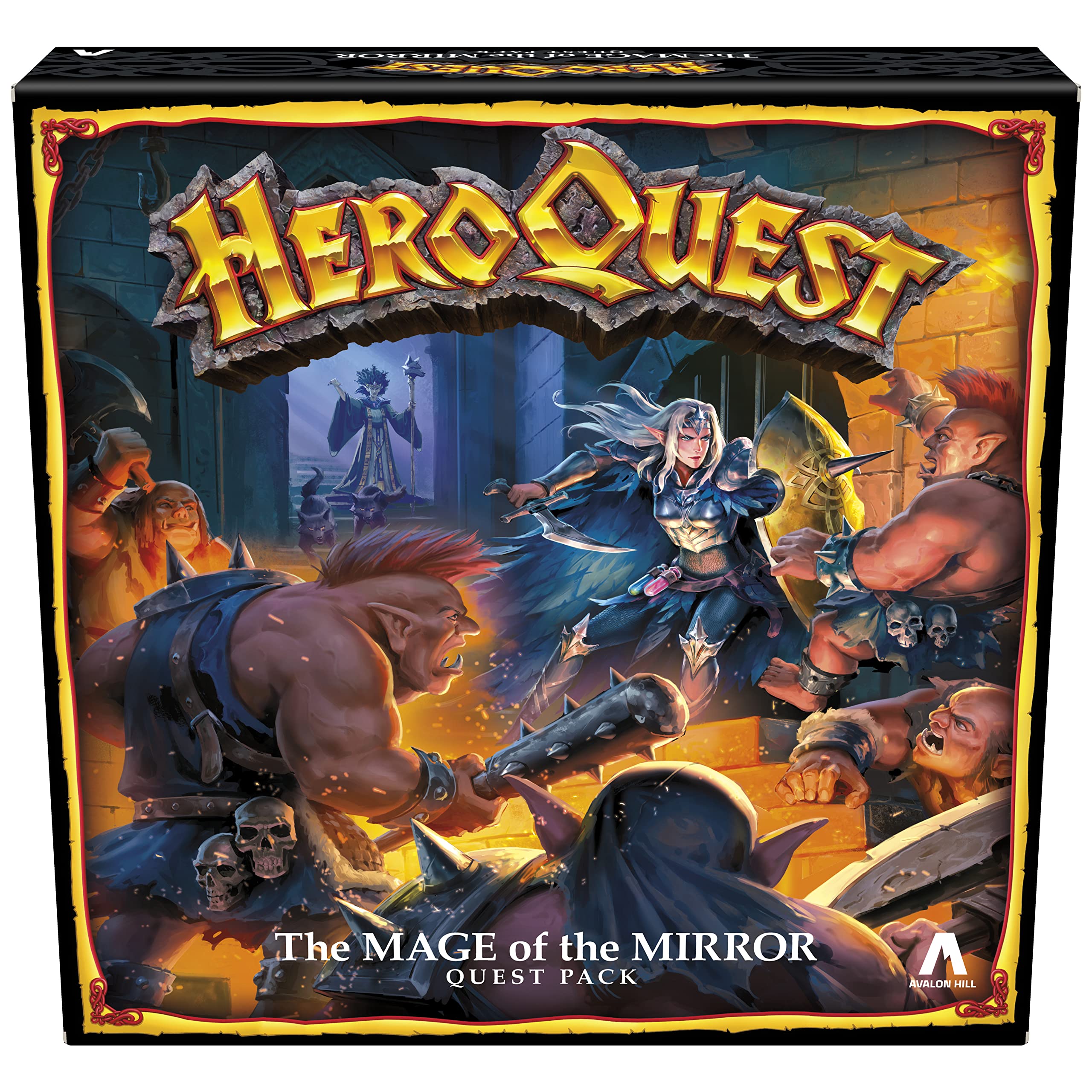 HeroQuest: The Mage of The Mirror Quest Pack - Fantasy Roleplaying Game for Ages 14+ | Requires HeroQuest Game System | Perfect for Game Nights and Family Adventures