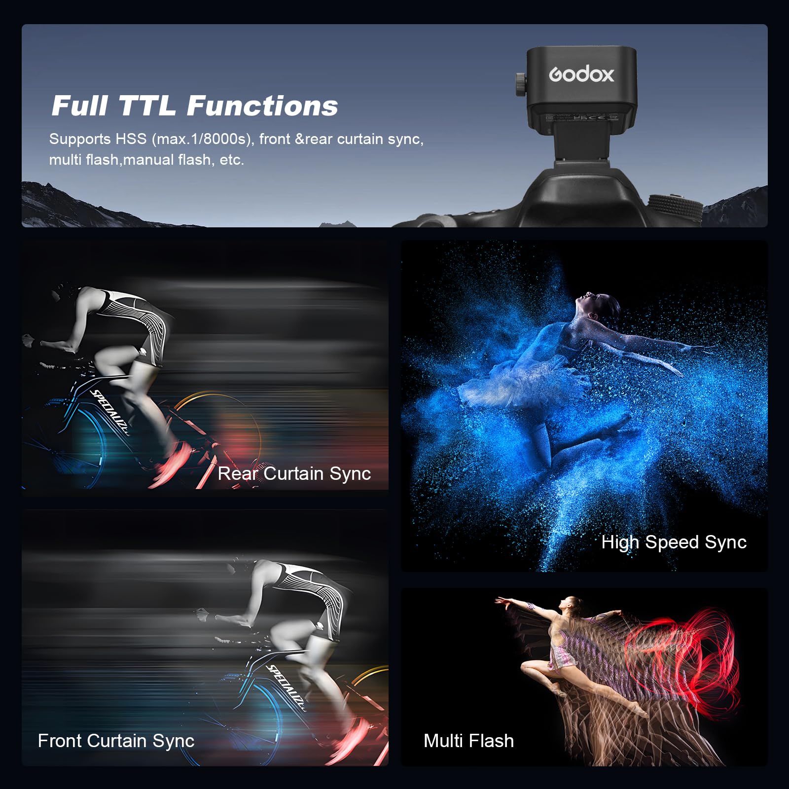 Godox X3S TTL Wireless Flash Trigger for Sony Cameras - OLED Touchscreen Transmitter with Built-in Lithium Battery & Quick Charge (Upgrade of X2T-S/Xpro-S/XProII-S) - Perfect for Wedding, Portrait & Studio Photography