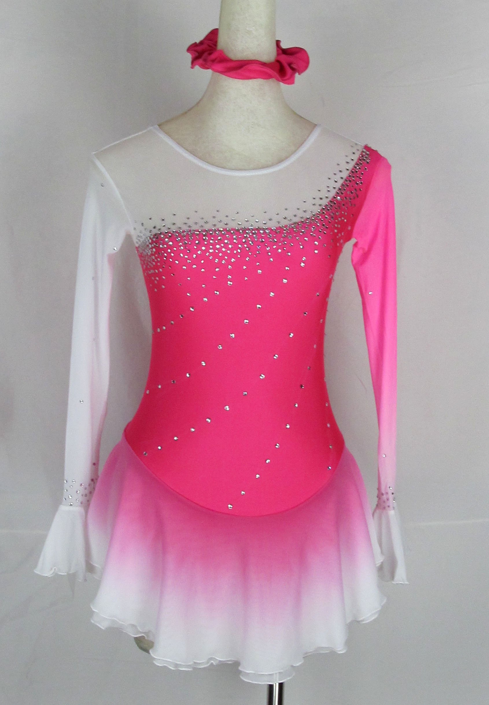Custom Crystal Ice Skating Dress for Adults - Competition & Performance Wear