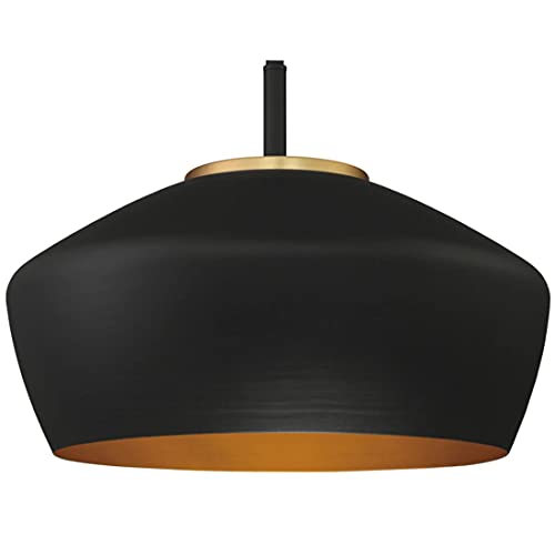 Black / Antique Brass
