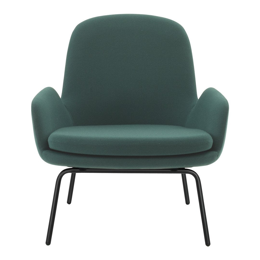 Modern Era Lounge Chair - Low Profile Mid Century Design for Living Room, Bedroom & Office - Comfortable Relaxing Armchair with Wooden Legs