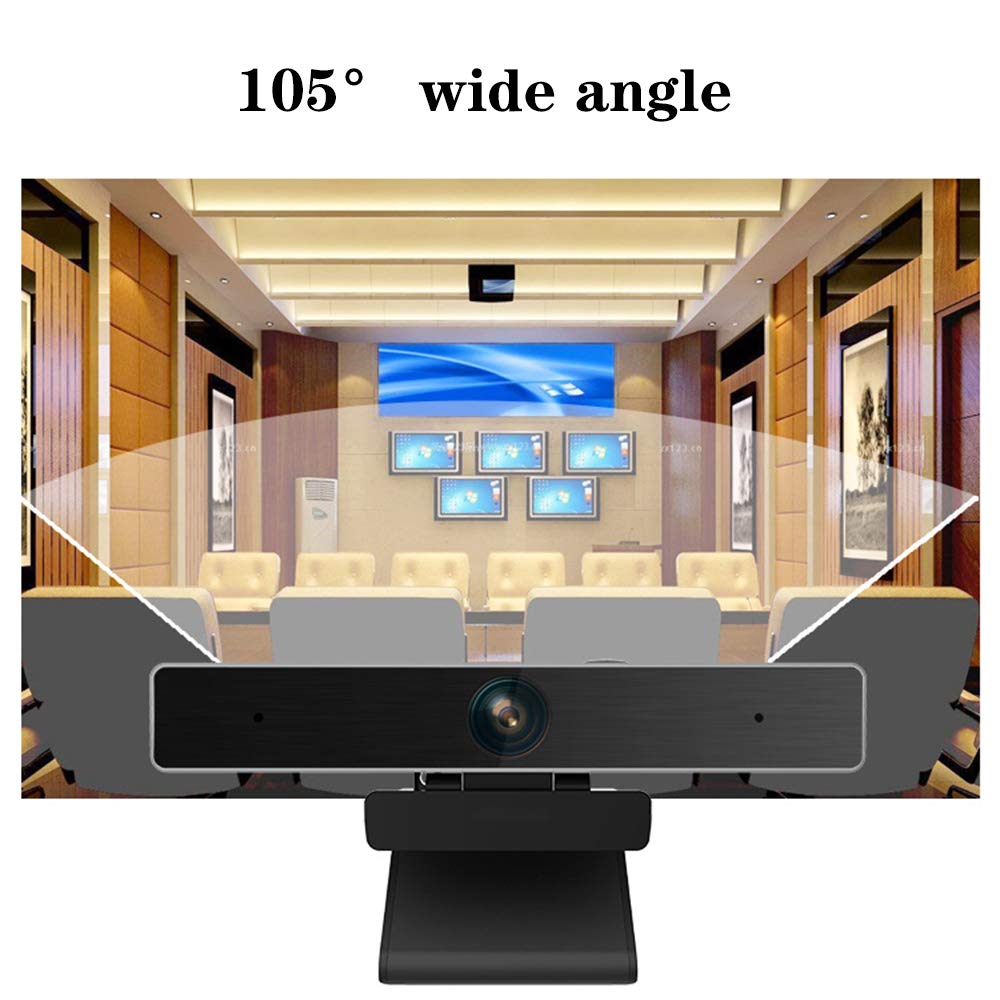 HD Conference Camera for TV & Computer - Wide-Angle USB Webcam with Built-in Microphone, Plug & Play (No Driver Needed) - Perfect for Video Conferencing, Webinars, Online Meetings & Live Streaming