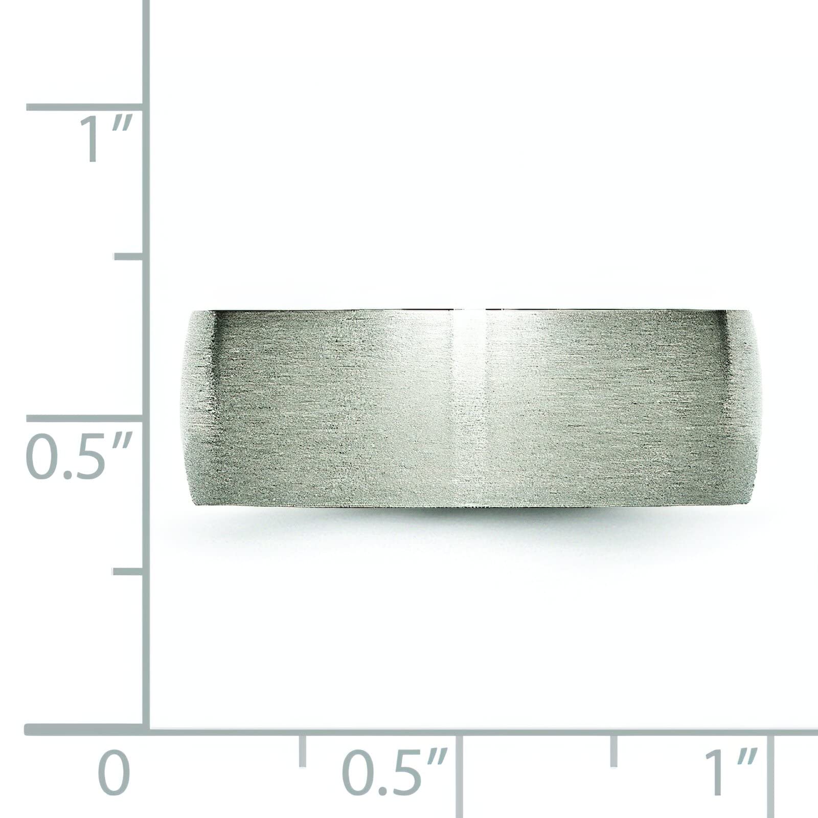 8mm Brushed Titanium Men's Wedding Ring Band - Size 13 - Durable & Comfortable for Everyday Wear, Anniversary Gifts & Special Occasions