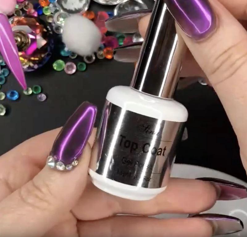 Top Coat Sina Tack Free Nail Polish (Silver Lid) - Long-Lasting Shine & Chip-Resistant Finish for Salon-Quality Manicures at Home