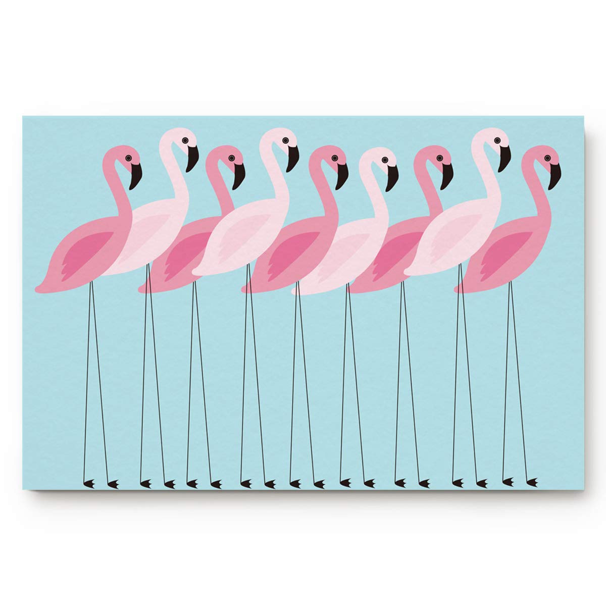 Non-Slip Pink Flamingo Welcome Doormat - 16
