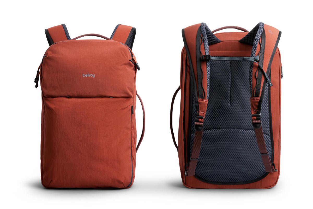 Bellroy Lite Travel Pack 30L - Lightweight Waterproof Backpack for Hiking, Camping & Air Travel | Durable Carry-On Luggage with Laptop Compartment