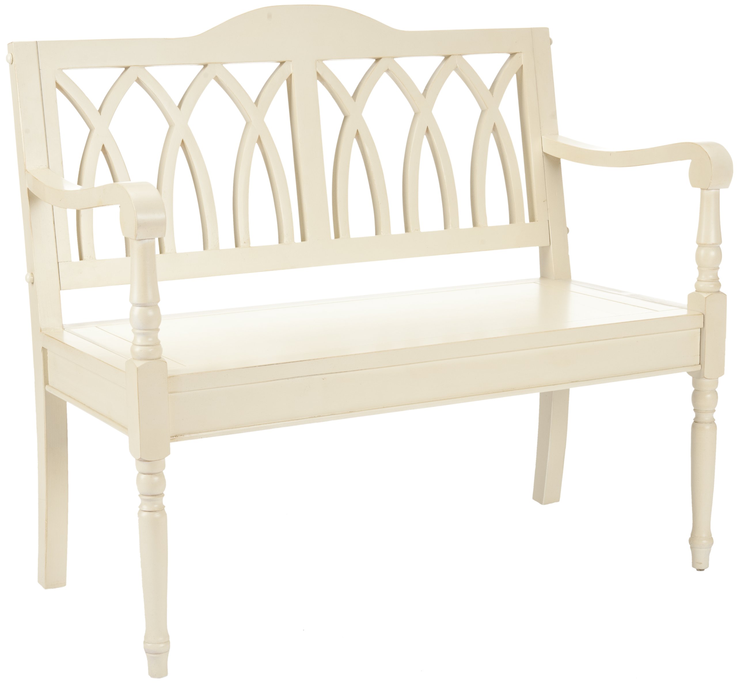 Safavieh American Homes Collection Benjamin Barley Bench - Stylish Upholstered Entryway Bench for Hallway, Bedroom & Living Room - Perfect for Home Decor & Extra Seating