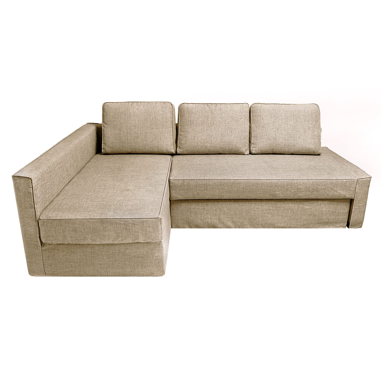 Stretchable IKEA Friheten Sofa Bed Cover - Left Chaise Sectional Couch Slipcover with Cushion & Pillow Covers (Size S-4) - Perfect for Living Room, Home Theater & Guest Room Protection