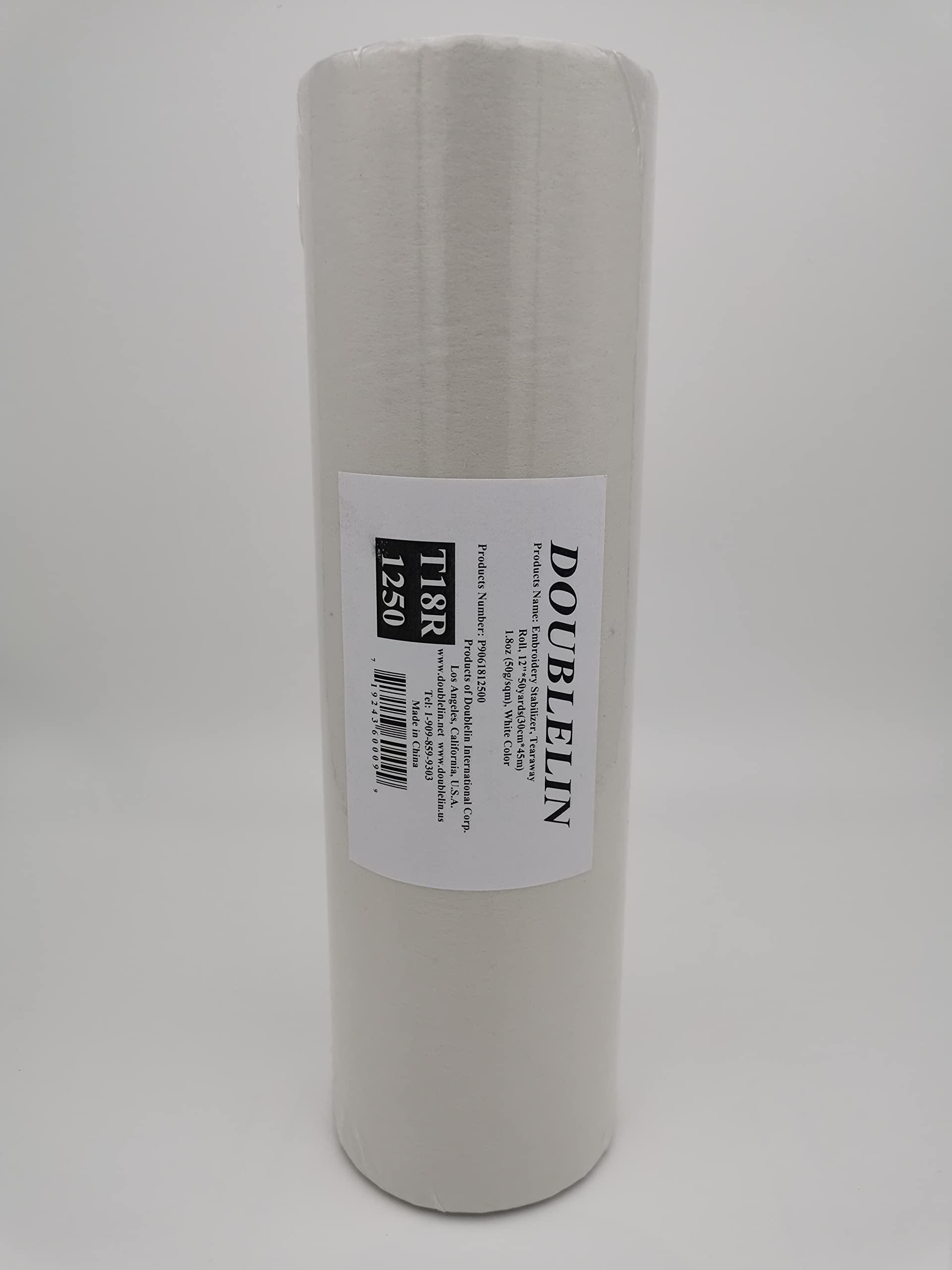 DOUBLELIN Embroidery Stabilizer Tearaway Backing Paper - 1.8oz White 12