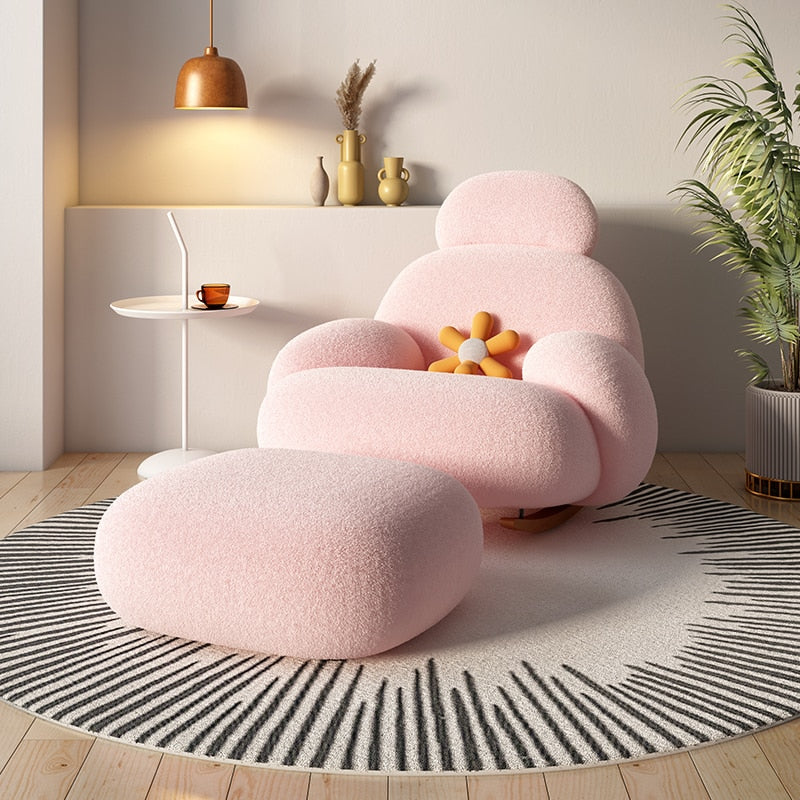 Premium Designer Soft Ultralight Lazy Sofa Chair - Modern Comfort for Living Room, Bedroom & Lounge - Perfect for Relaxing, Reading & Napping