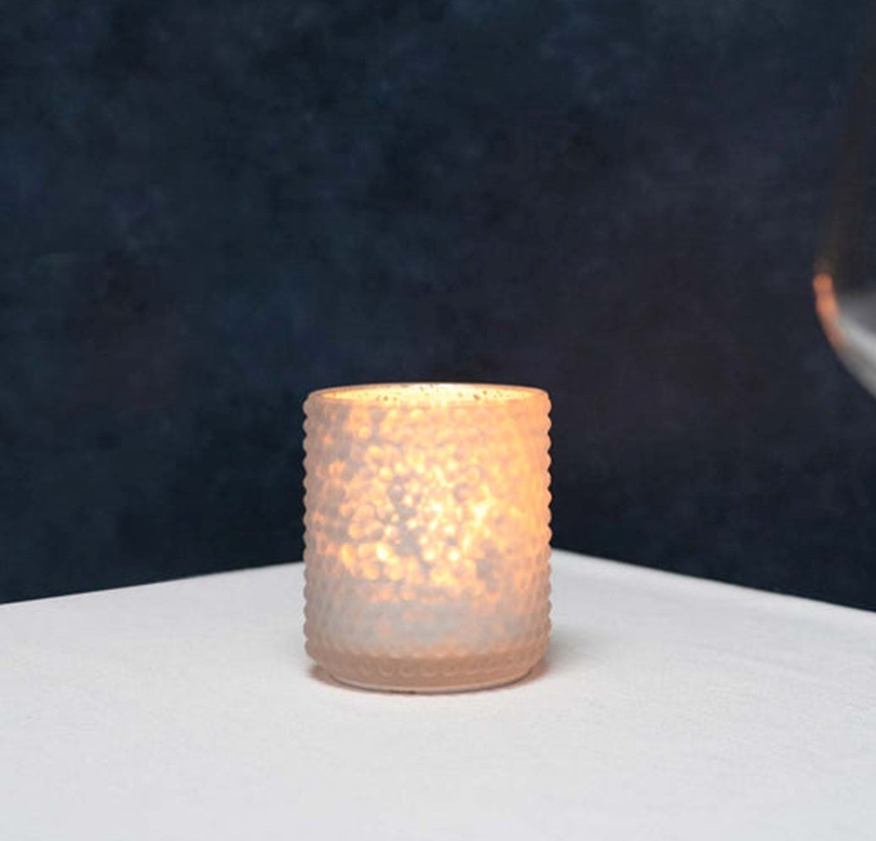 6-Pack Frosted Glass Candle Holders for Home Decor - Elegant Tea Light & Votive Candle Holders for Weddings, Parties, and Romantic Ambiance