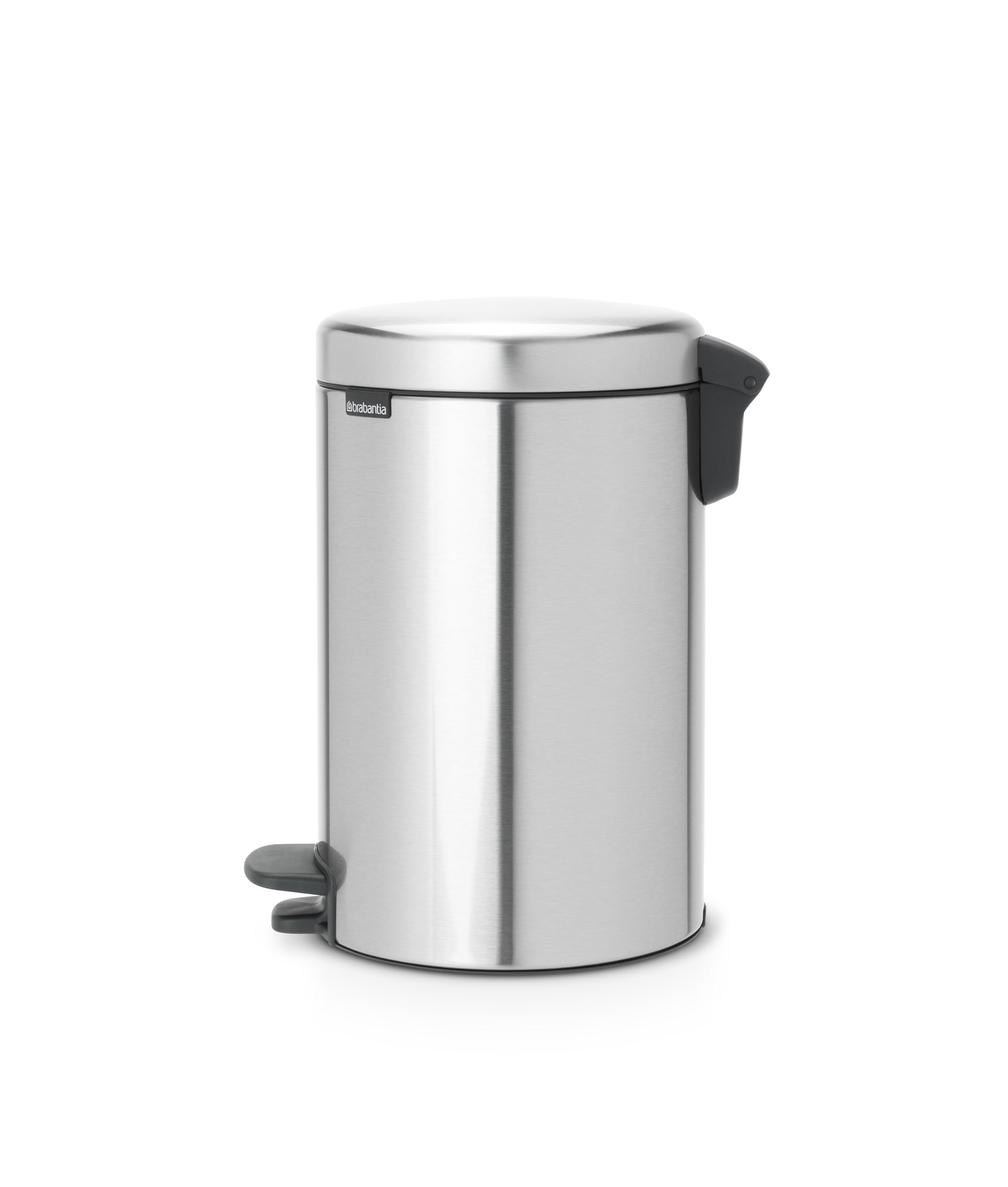 Brabantia New Icon Step Trash Can - 3.2 Gallon Matt Steel Kitchen Garbage Bin with Soft Close Lid & Removable Bucket - Perfect for Recycling & Waste Disposal in Home, Office or Restaurant