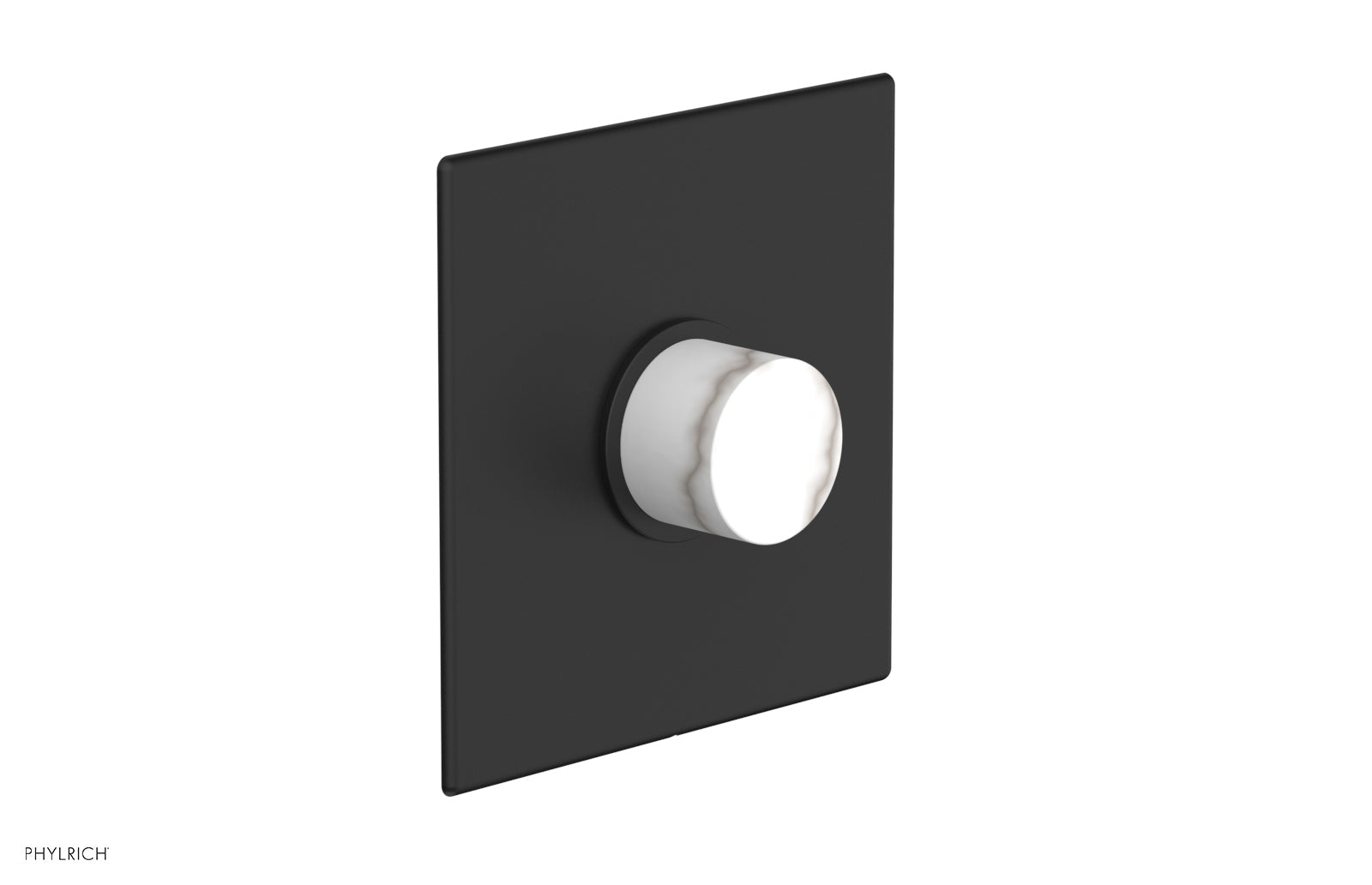 BASIC II 3/4 Thermostatic Shower Trim Kit - White Marble Finish - Perfect for Modern Bathroom Renovations & Spa-Like Shower Experience