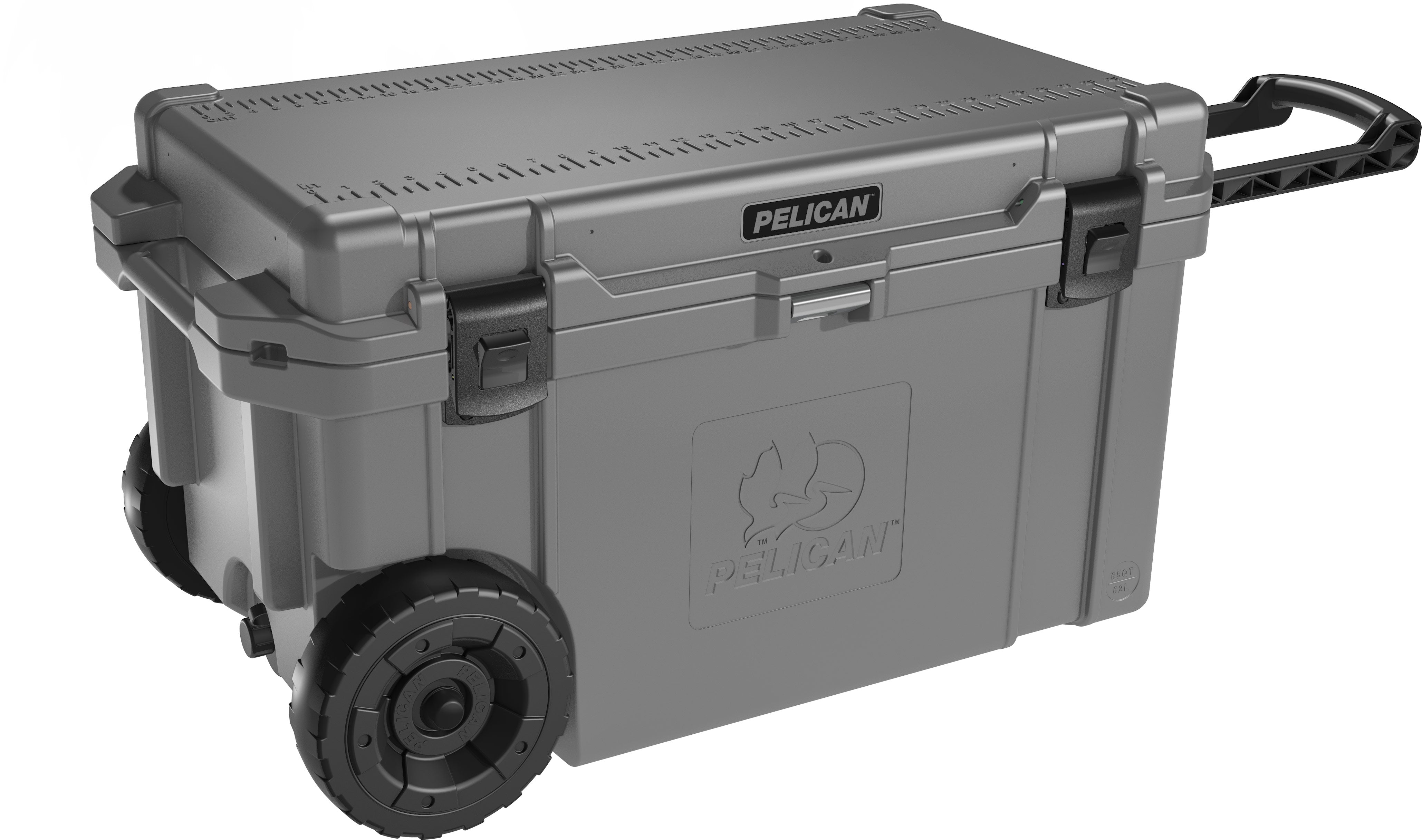 65 Quart Elite Wheeled Cooler - Heavy Duty Rolling Cooler for Camping, Beach, Tailgating & Outdoor Adventures - Insulated Ice Chest with Wheels & Handle