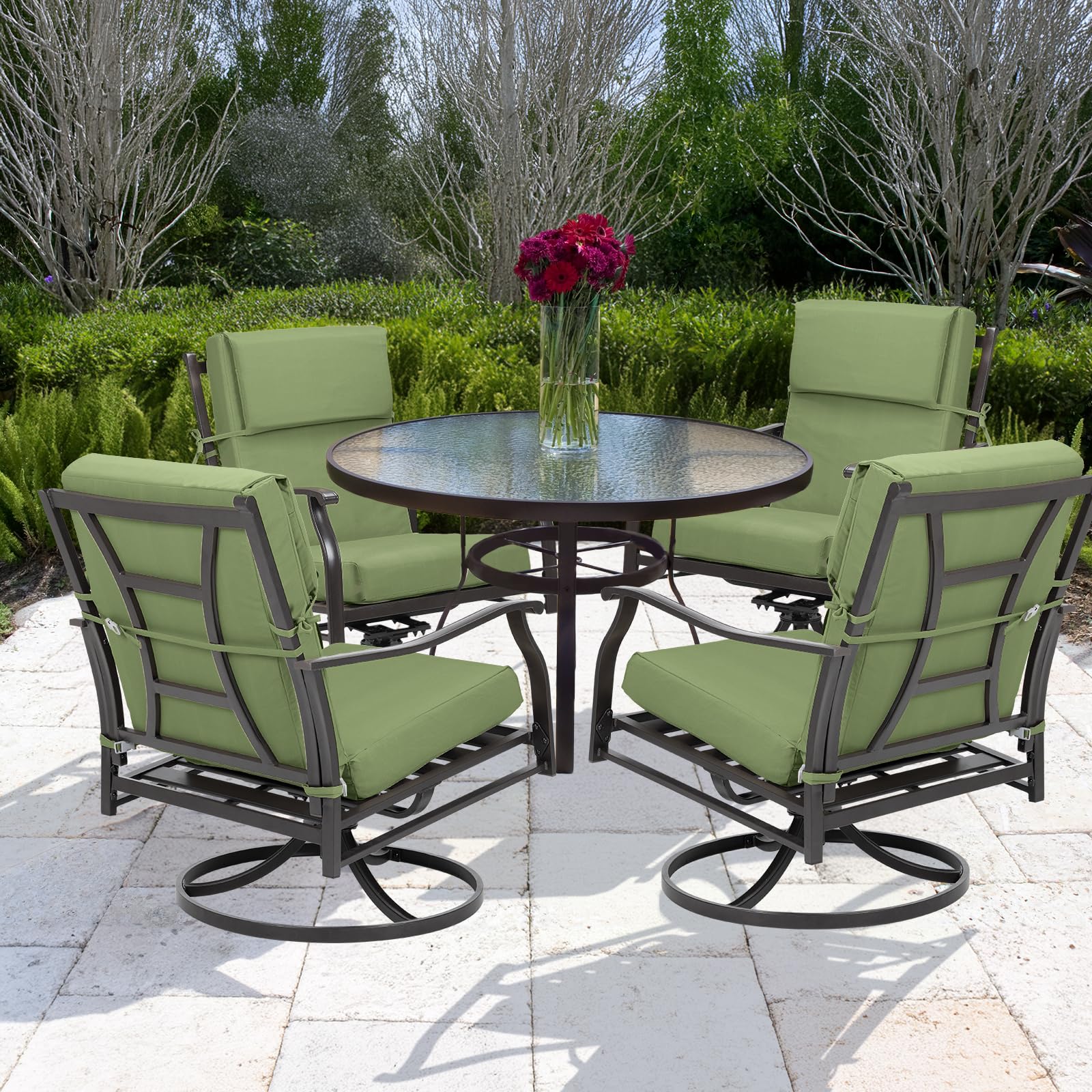 BPS Outdoor Chair Cushion Set of 4 - 45.3