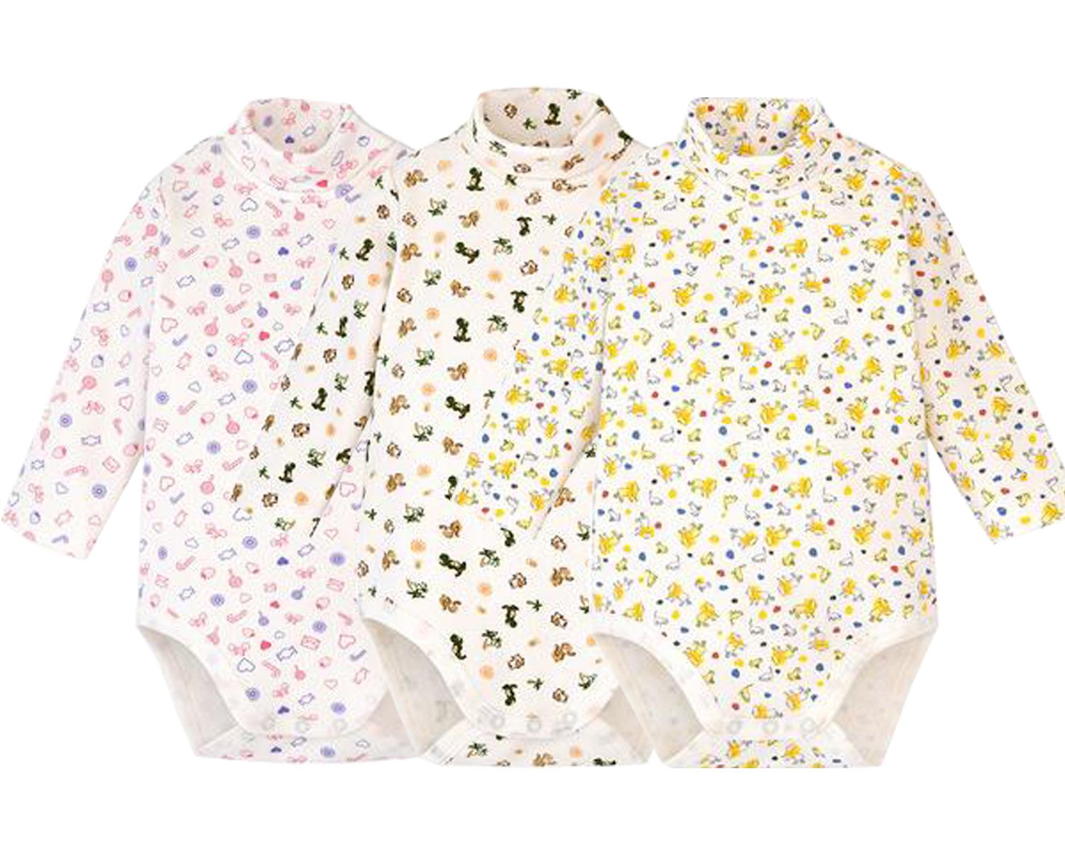 Thermal Long Sleeve Baby Bodysuit for Boys & Girls - Turtle Neck Onesies for Fall & Winter | Warm Infant Outfit for Playtime, Daycare & Cold Weather Adventures
