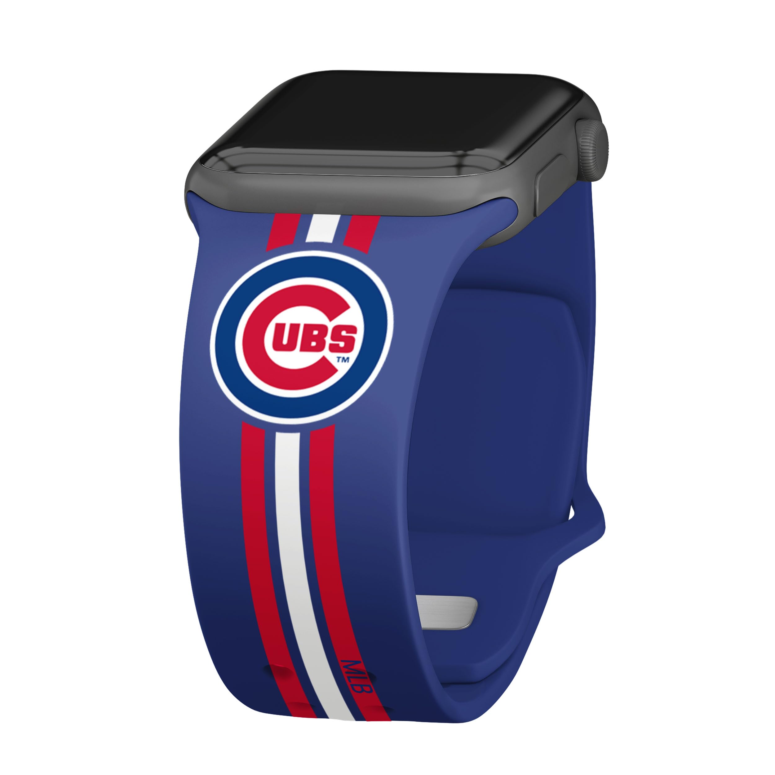 Chicago Cubs HD Watch Band for Apple Watch - Durable Silicone Strap, Compatible with All Apple Watch Series (38mm/40mm/41mm/42mm/44mm/45mm/49mm) - Perfect for Baseball Fans, Game Day & Casual Wear