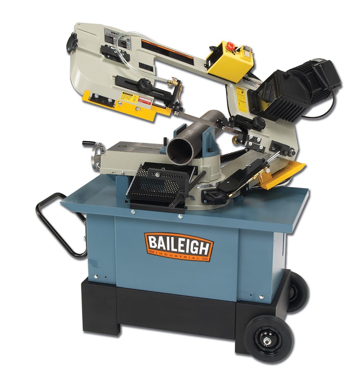 Baileigh Industrial BA9 1001684 BS-712MS Metal Cutting Band Saw - Horizontal & Vertical Bandsaw Machine for Metalworking, Woodworking, and DIY Projects