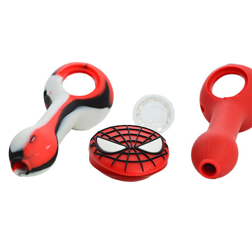 Spiderman Silicone Pipe - Marvel Superhero Themed Smoking Accessory for Collectors & Fans | Perfect for Gifts, Parties & Comic Conventions
