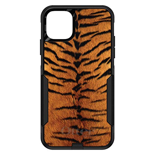 Yellow Black Tiger Fur Skin Print On Black Case