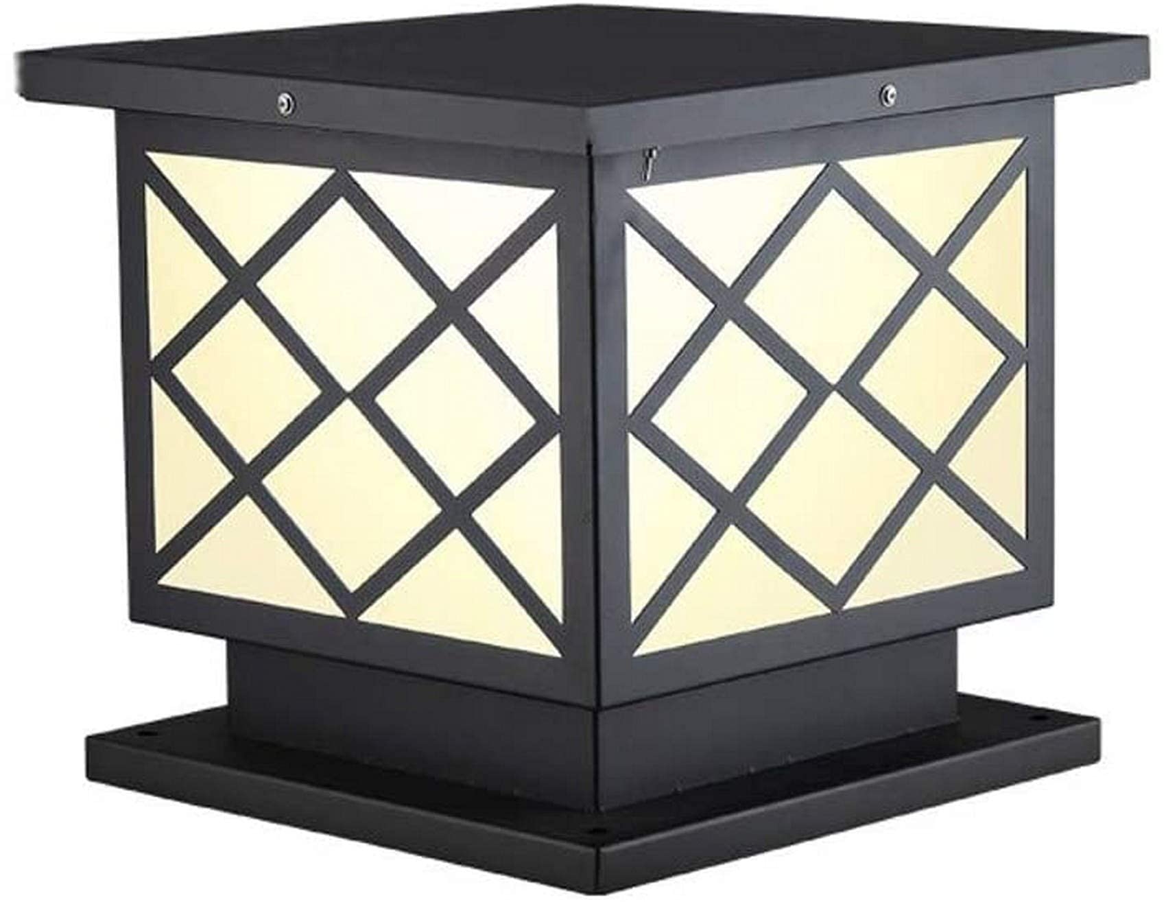 Solar Powered Outdoor LED Pillar Lights - Waterproof Garden Lights for Villa Courtyard, Fence, Doorway & Balcony | Weatherproof Landscape Lighting for Pathways, Driveways & Patios