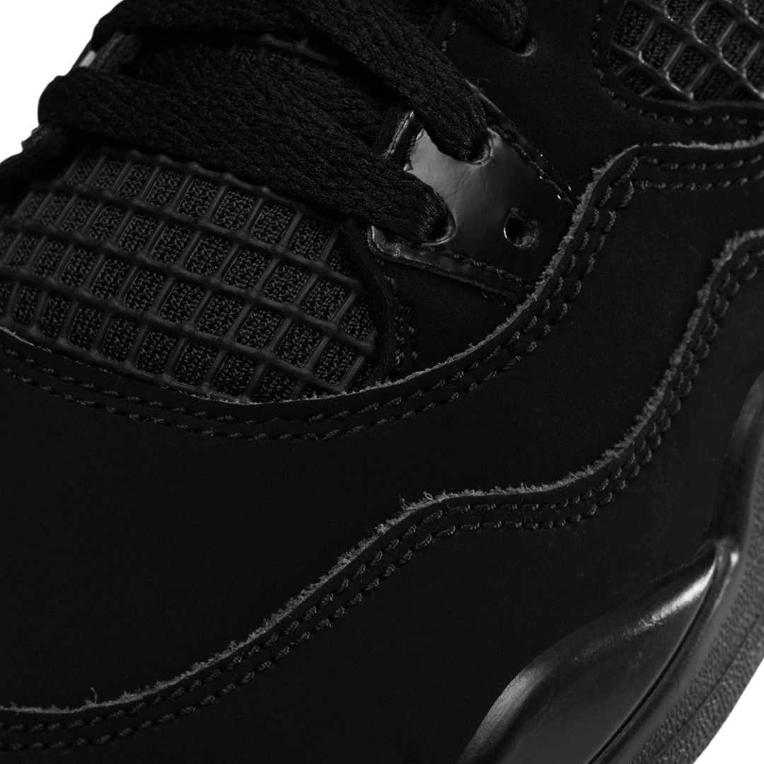Air Jordan 4 Retro Black Cat (2020) PS Men's Basketball Shoes - Black & Light Graphite Colorway for Streetwear & Sneaker Collection