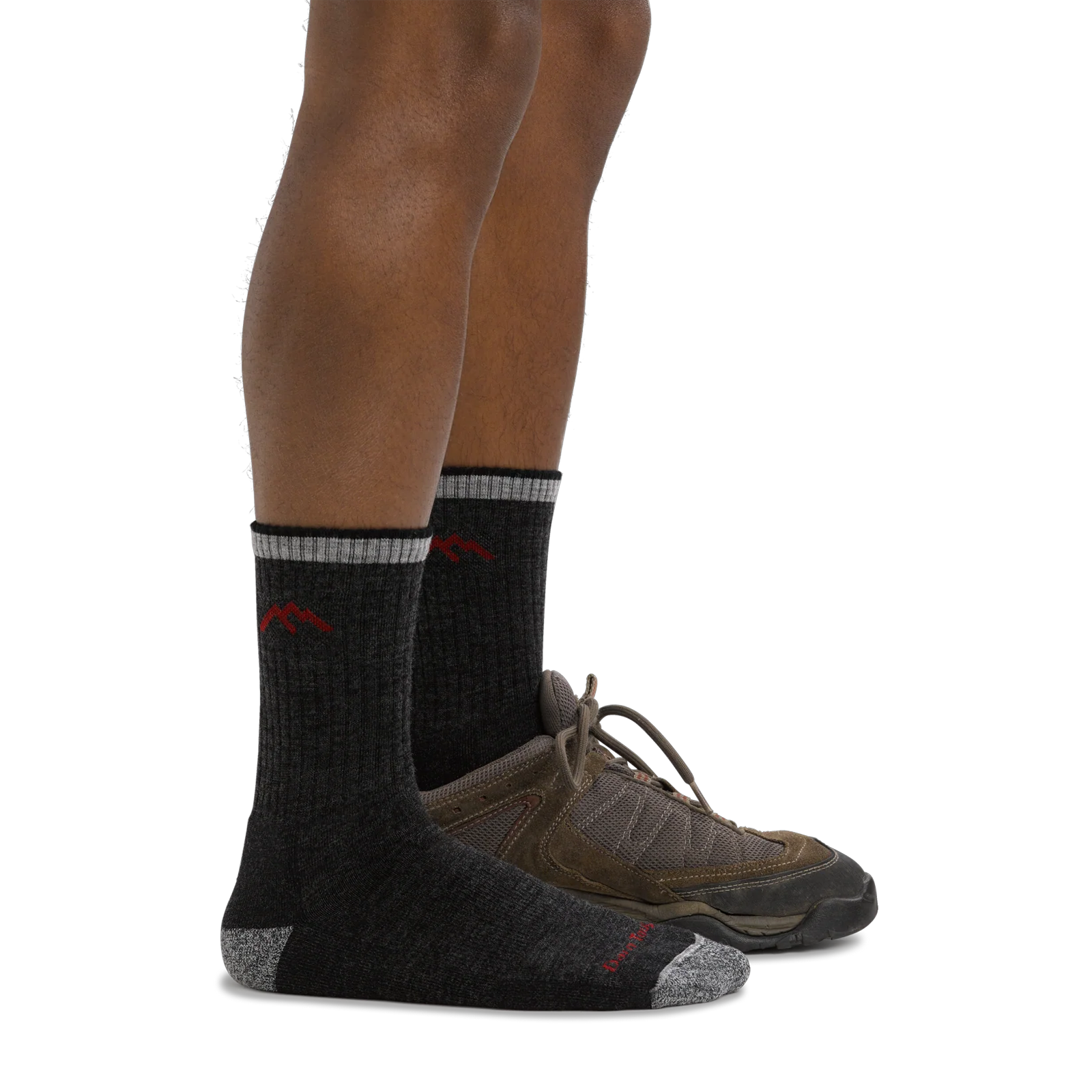 Darn Tough Men's Hiking Socks - Midweight Micro Crew Cushioned Socks for Hiking, Backpacking & Outdoor Adventures (Black) - Durable & Comfortable for All-Day Wear
