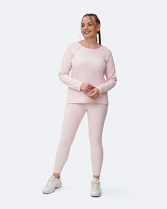 Pink Vanilla Long Sleeve T-Shirt for Women - Soft Cotton Comfort Fit Casual Top - Perfect for Everyday Wear, Office & Date Nights