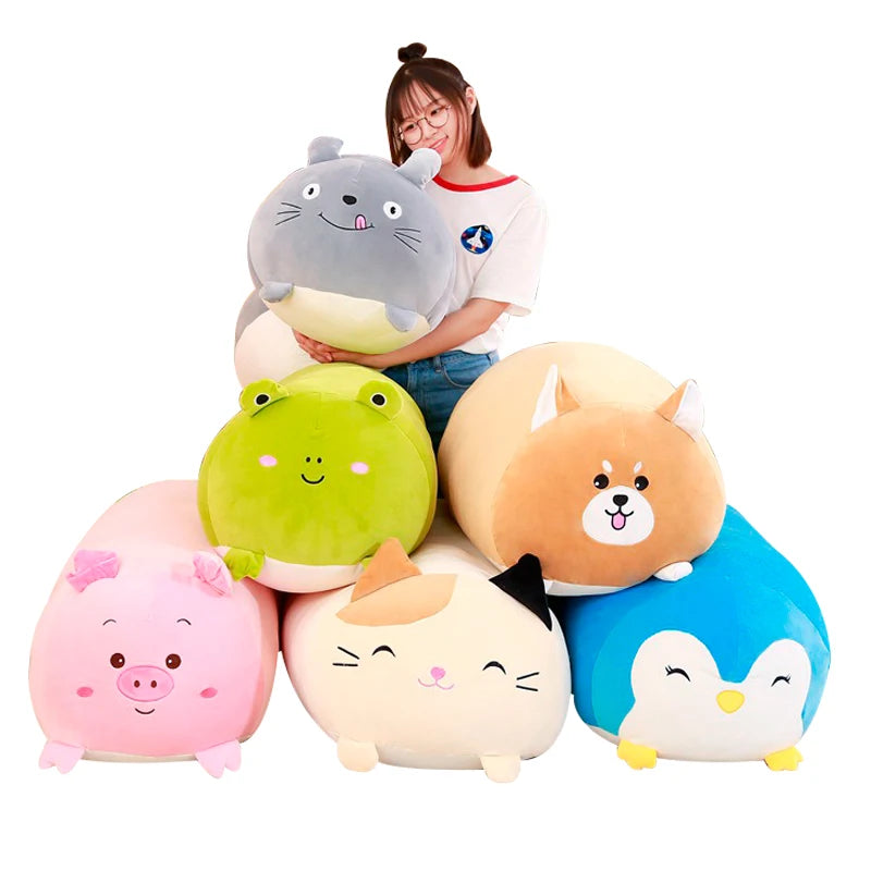 4PCS Japanese Sumikko Gurashi Plush Pillow Set - Soft Stuffed Animal Dolls for Kids, Cute Anime Corner Bio Pillow, Perfect Gift for Children | Bedroom Decor, Nursery Accent, Playtime Companion