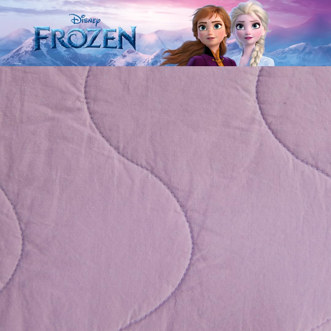 Disney Frozen 2 Kids Bedding Set - Super Soft Premium Organic Cotton Quilt Coverlet with Pillow Sham, 2-Piece Twin Size (Officially Licensed) - Perfect for Kids' Rooms, Birthday Gifts & Themed Bedroom Decor