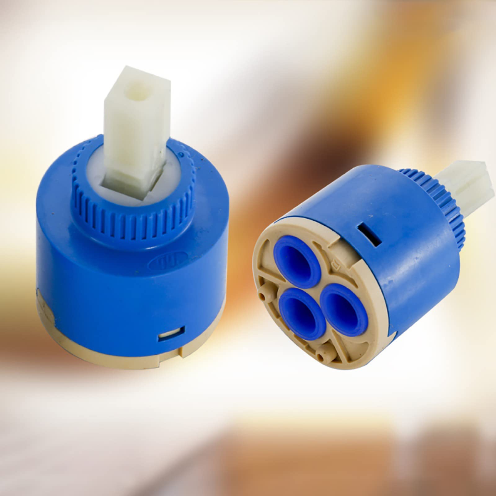 35mm/40mm Ceramic Tap Cartridge - Single Lever Ceramic Disk Replacement for Bathroom & Kitchen Mixer Taps - Durable Water Control Valve for Smooth Temperature Adjustment (Ideal for Home Renovation & Plumbing Repairs)