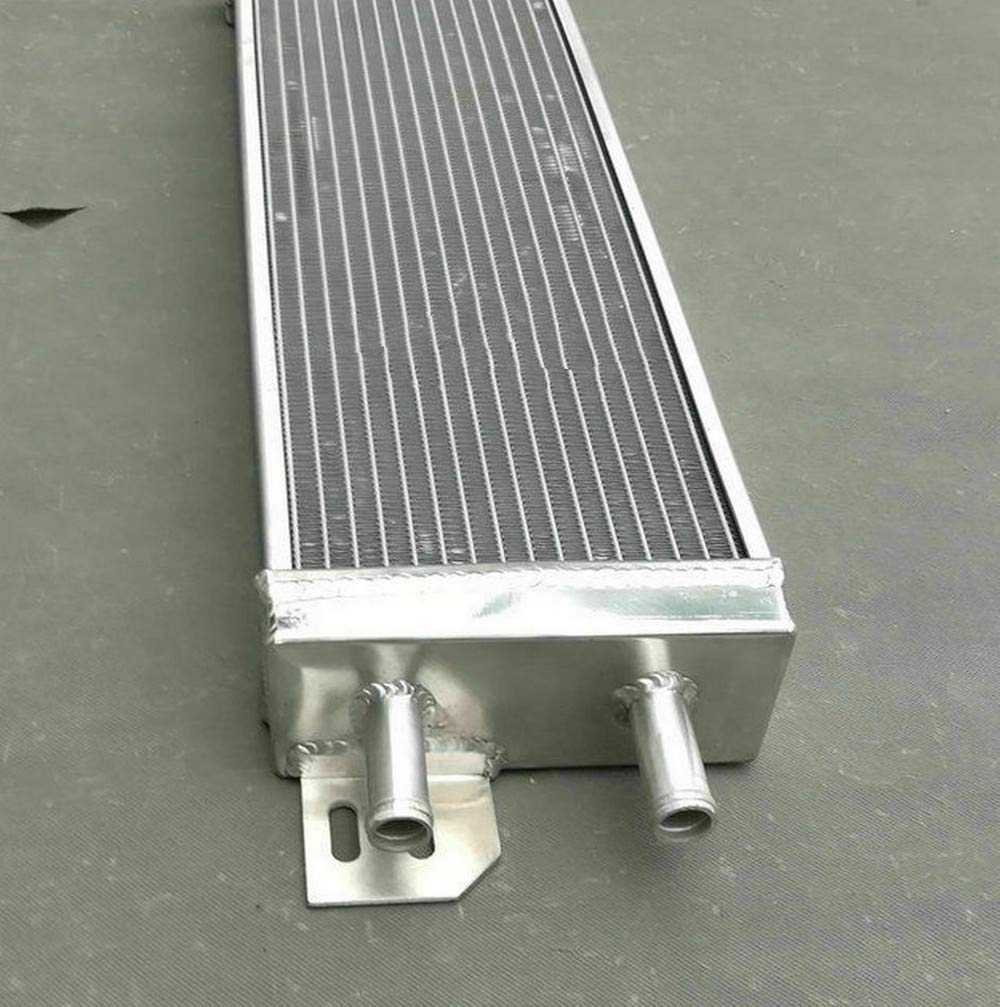 Universal Aluminum Air to Water Intercooler & Liquid Heat Exchanger with Fans - High Performance Cooling for Turbocharged Engines, Racing & Off-Road Vehicles