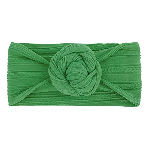 Soft Silk Baby Headbands for Newborn Toddler Girls - Knotted Circle Bows Hair Accessories for Short Hair | Perfect for Photoshoots, Birthday Parties & Everyday Wear