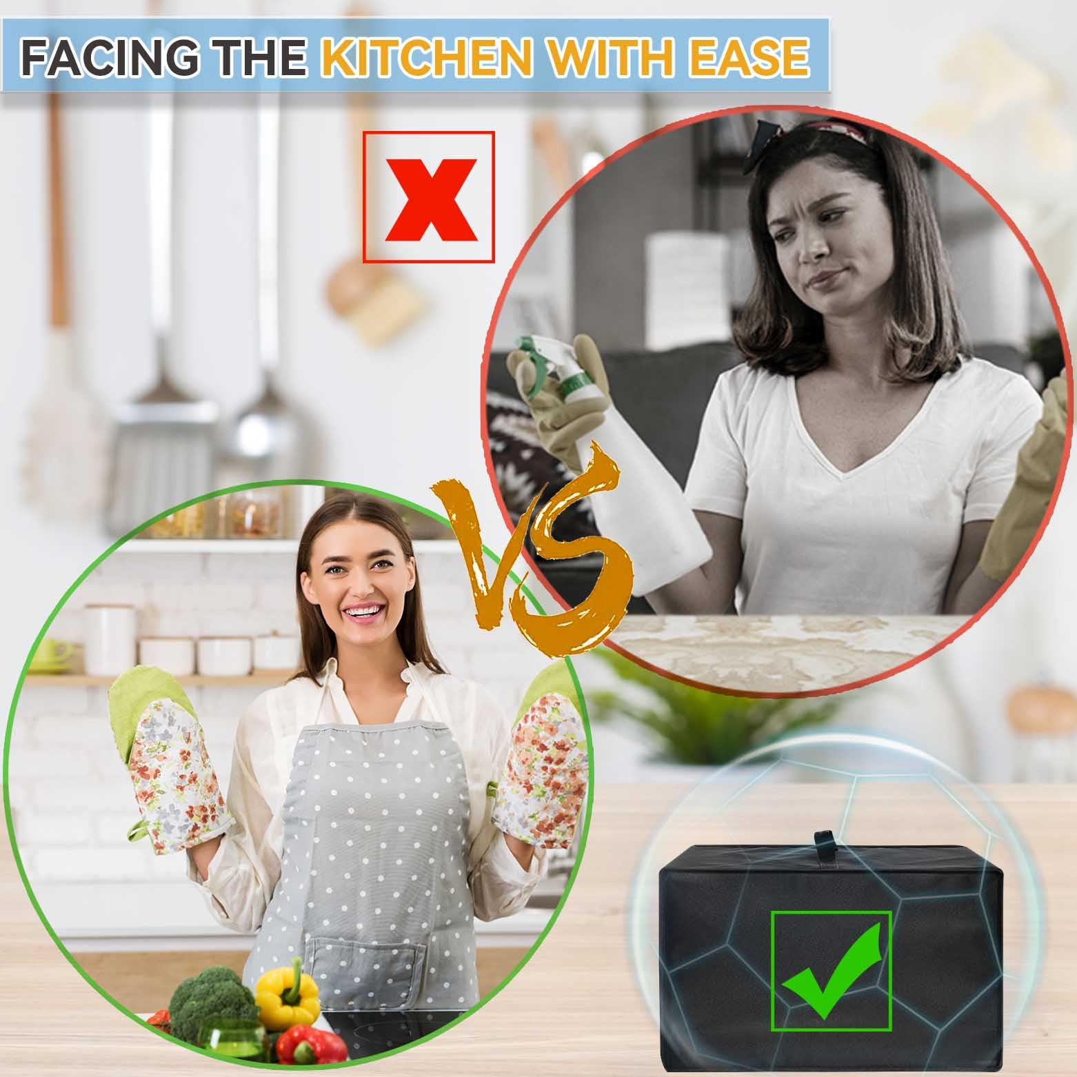 2024 New Pasta Maker Dust Cover - Heat-Resistant, Waterproof & Dustproof 600D Nylon Compatible with Philips 7000 (HR2660/03) Series | Perfect for Kitchen Storage & Pasta Machine Protection