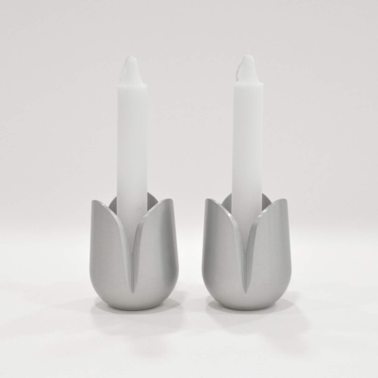 Custom Anodized Aluminum Tulip Flower Candle Holders - Elegant Home Decor for Weddings, Parties & Romantic Dinners