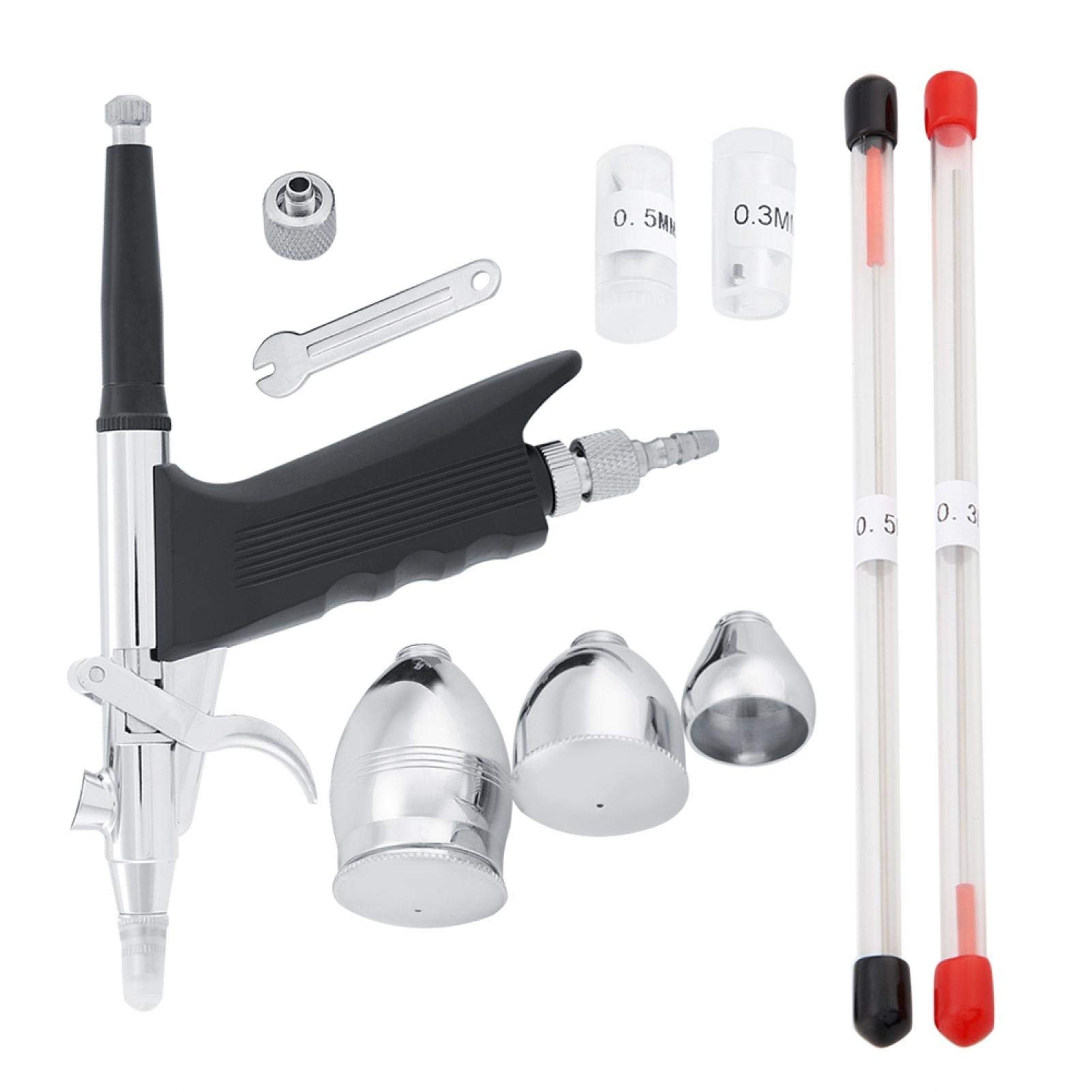 Professional Airbrush Kit with Mini Compressor & Fine Spray Gun - Perfect for Cake Decorating, Nail Art, T-Shirt Painting & DIY Crafts