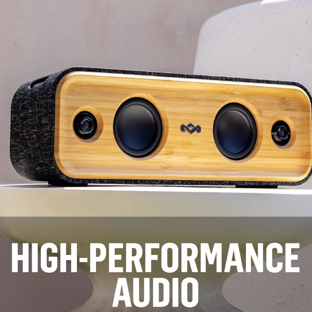 HOUSE OF MARLEY EM JA030 SB Get Together 2 Bluetooth Speaker - Blemished Packaging | Portable Wireless Speaker for Outdoor, Travel, Beach & Home Use