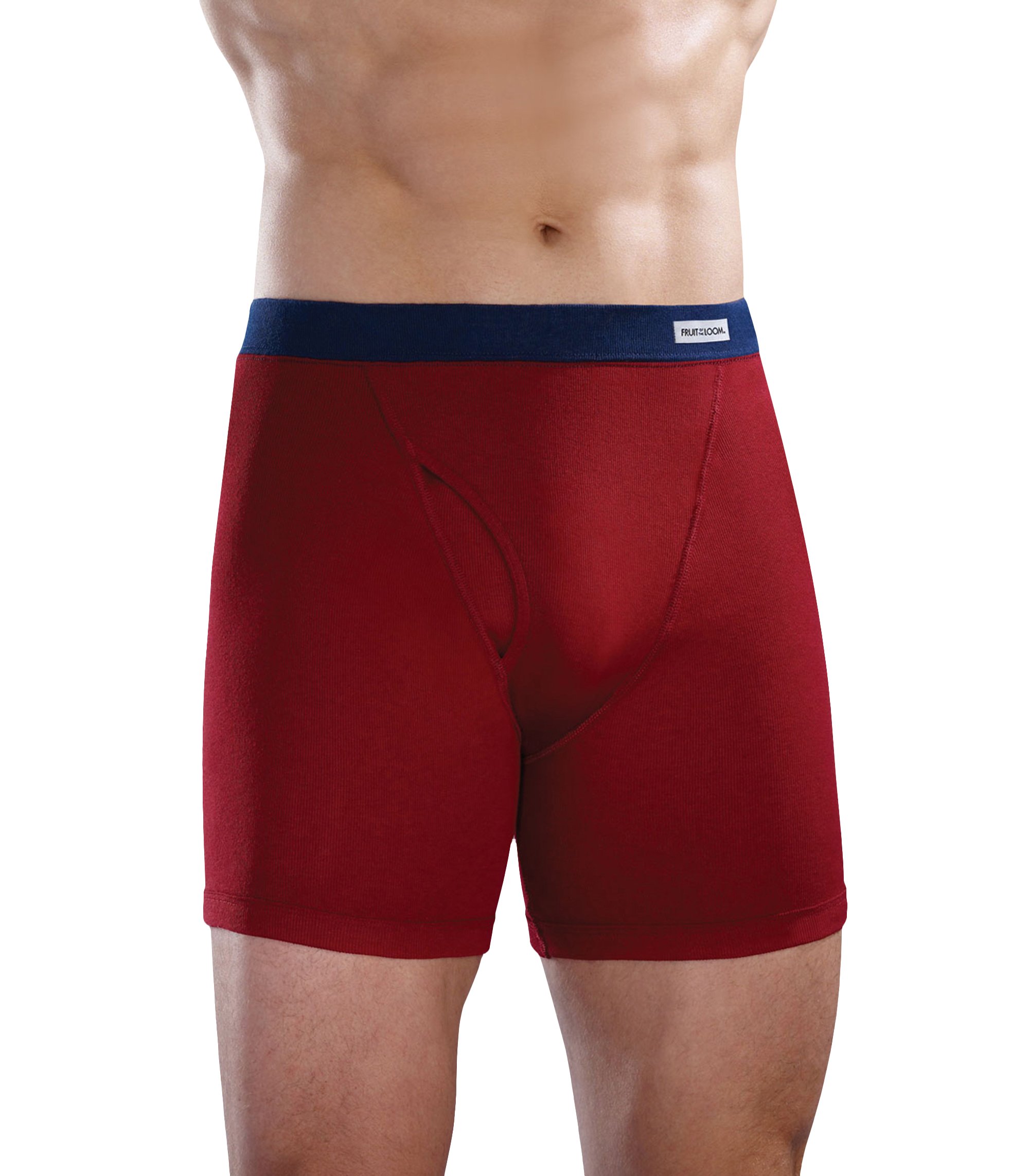 Fruit of the Loom Men's Big & Tall Covered Waistband Boxer Briefs - 4 Pack Multipack | Soft Cotton Underwear for All-Day Comfort at Work, Gym & Sleep