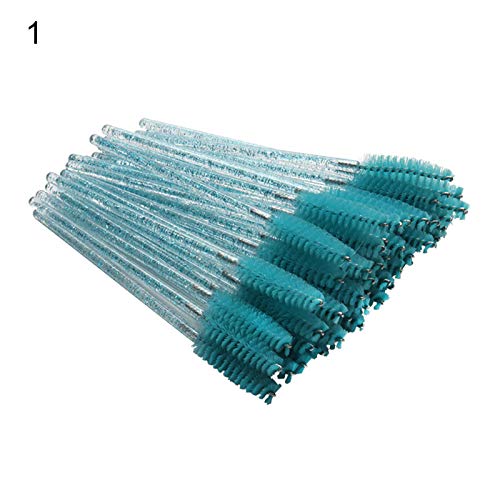 Portable Travel Makeup Brush Set - 50Pcs Disposable Eyelash Brushes for Eye Makeup, Perfect for Travel & Daily Use