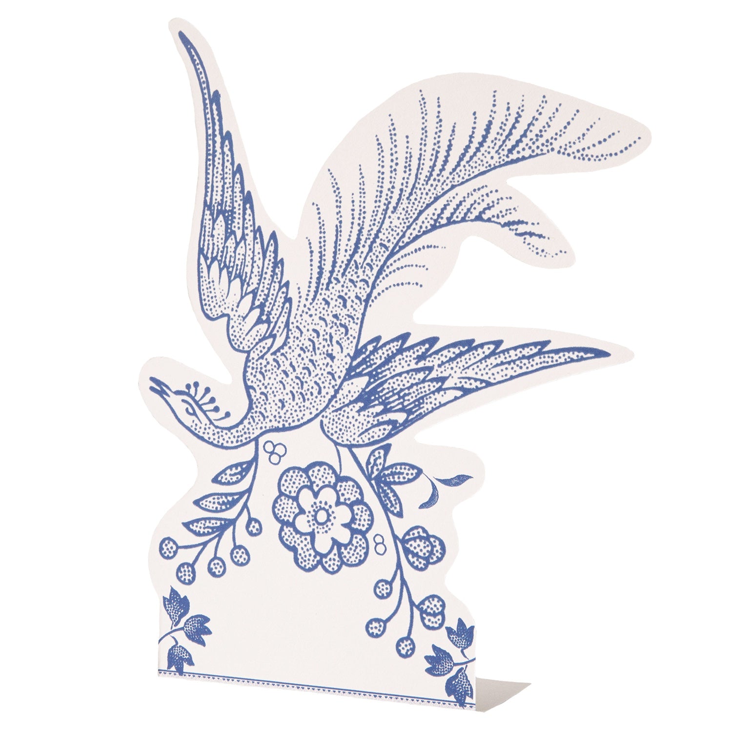 Blue Asiatic Pheasants Place Cards - Elegant Wedding Table Name Cards for Bridal Shower, Dinner Party & Special Events