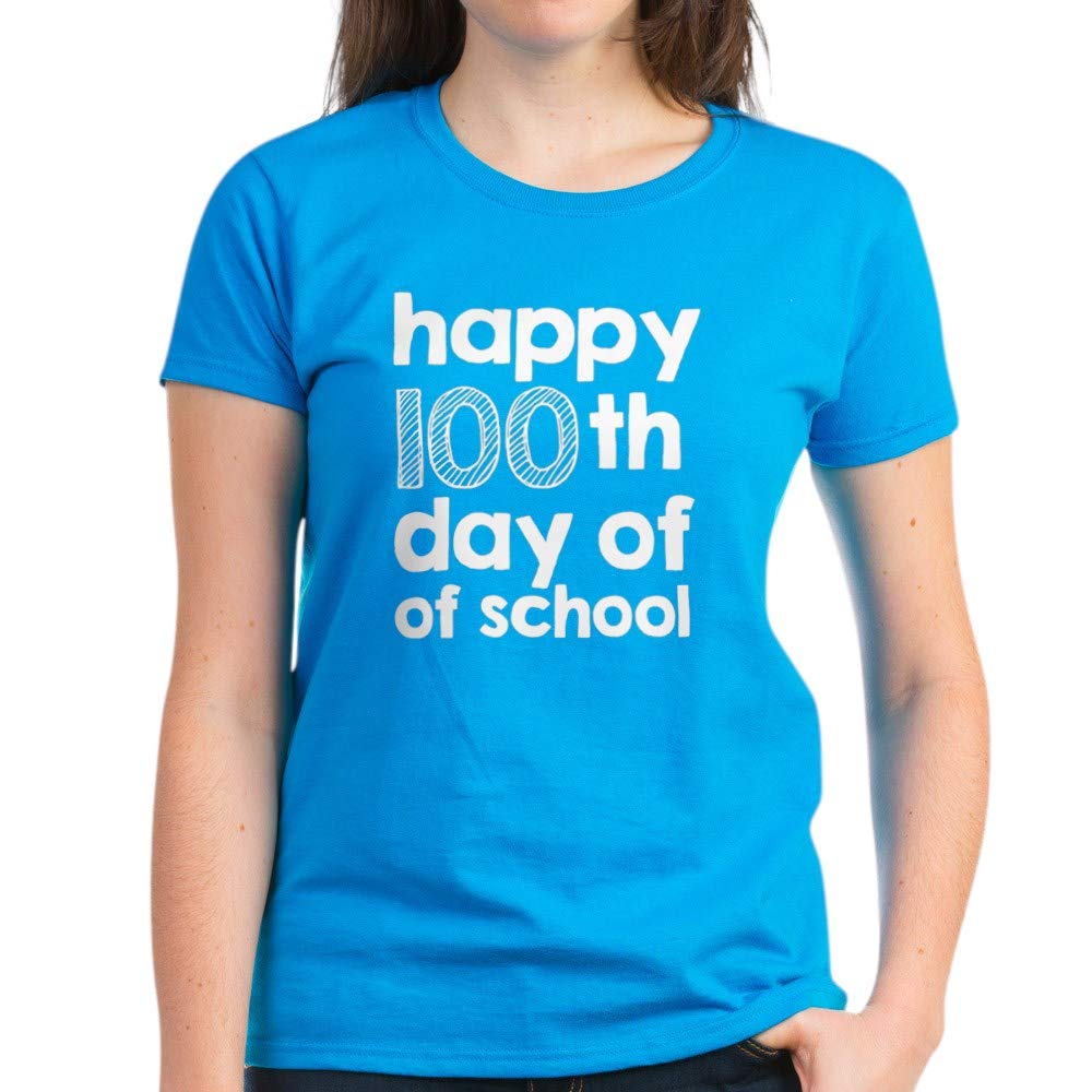 100th Day of School T-Shirt for Women - Soft Cotton Celebration Top - Perfect for School Events, Classroom Activities & Milestone Photos
