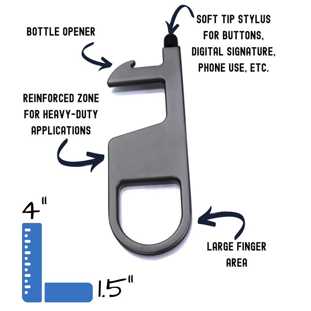 Clean Key Pro Multi-Tool with Stylus - Premium Gold Metal Handle for Everyday Carry, Office, Travel & Outdoor Adventures