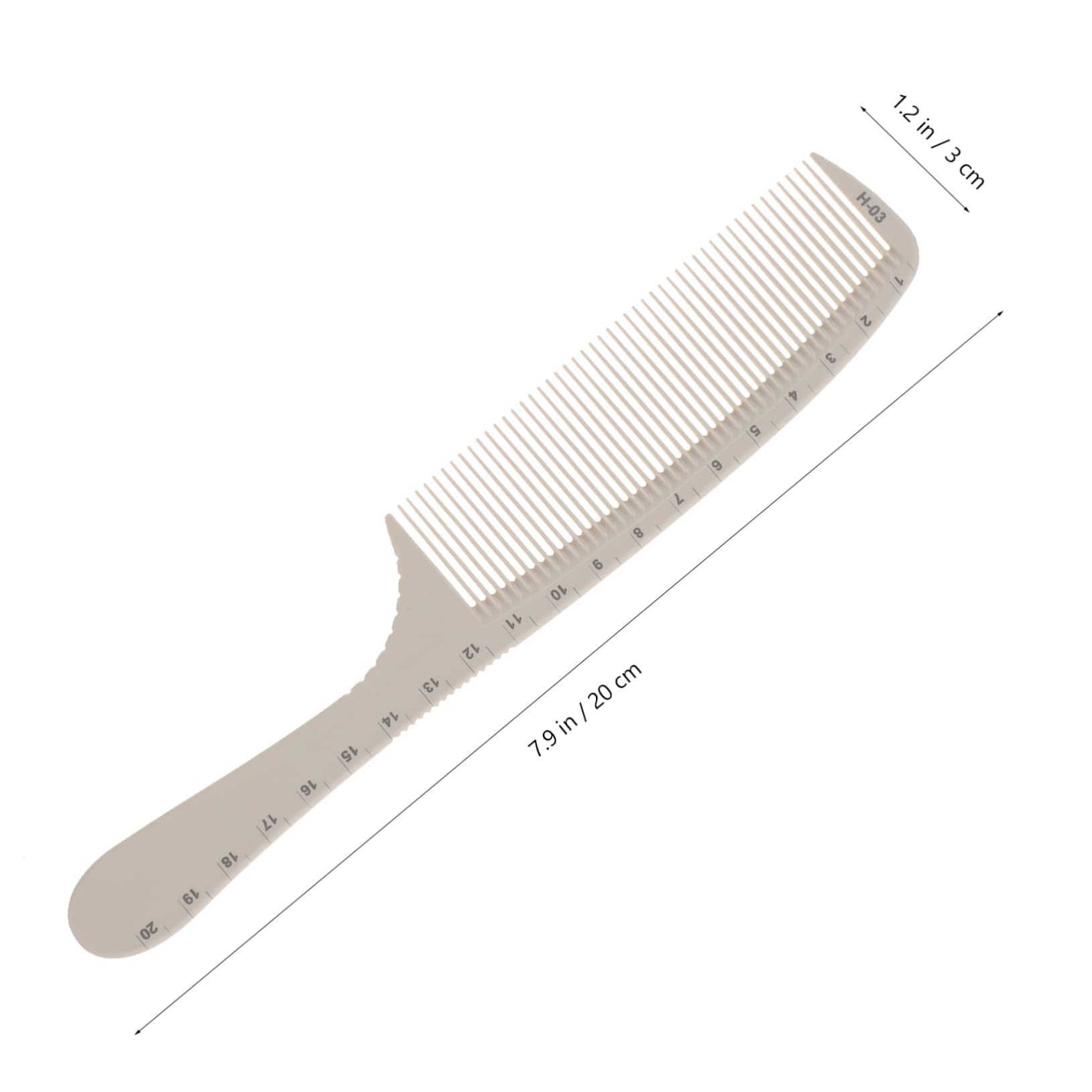 Minkissy Professional Hair Cutting Comb - Precision Ruler Comb with Wide & Thin Teeth for Styling, Braiding, Barber & Salon Use - Perfect for Hairdressers, Stylists & Home Haircuts